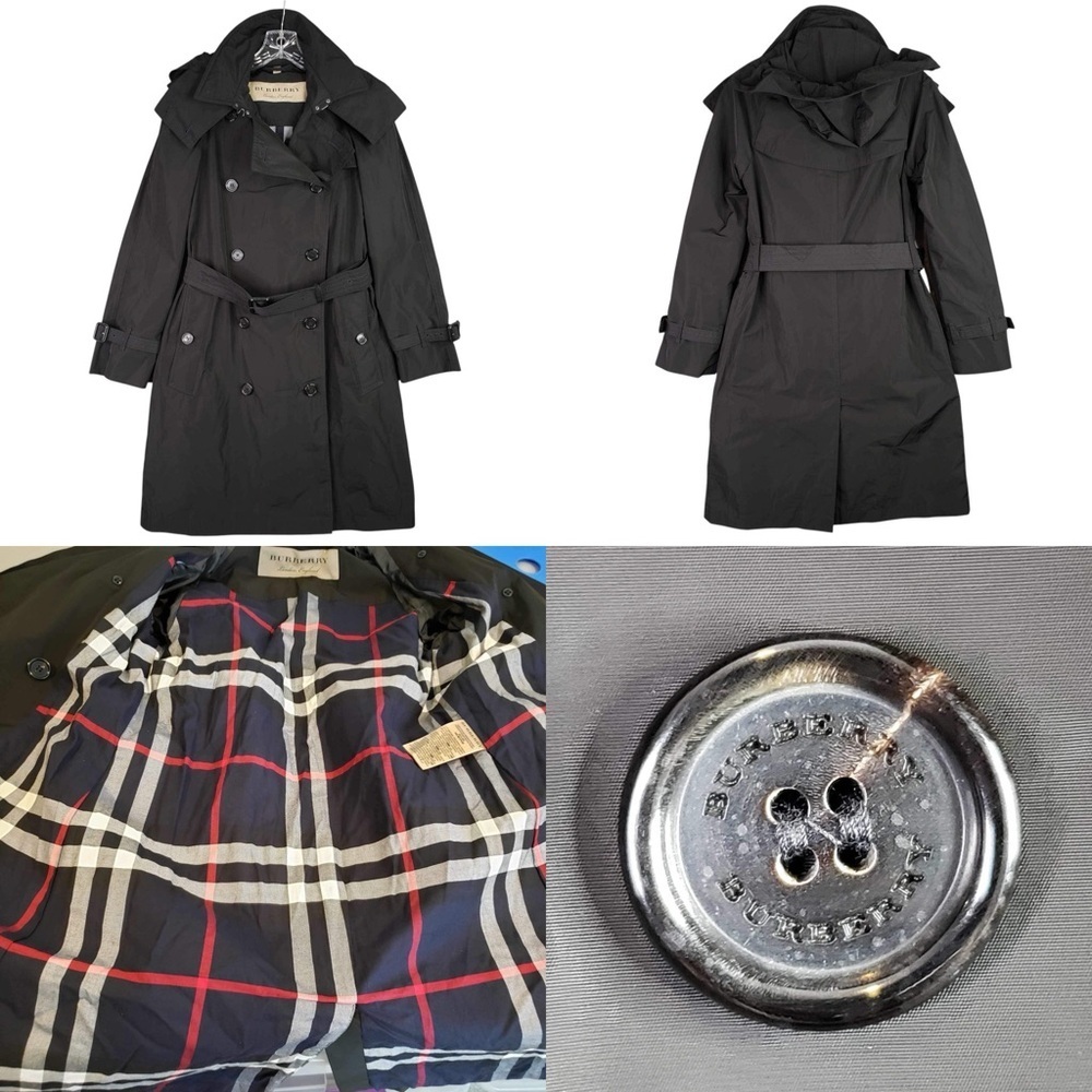 Burberry Black Rain Trench Coat
